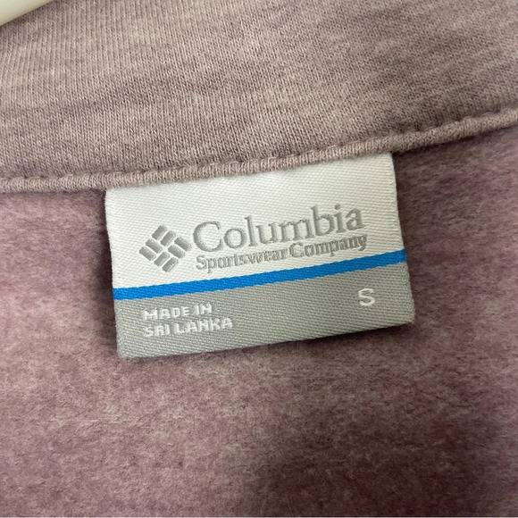 Columbia Women’s Full zip Asymmetrical  Sweater Jacket Heathered Mauve Small - Picture 5 of 9